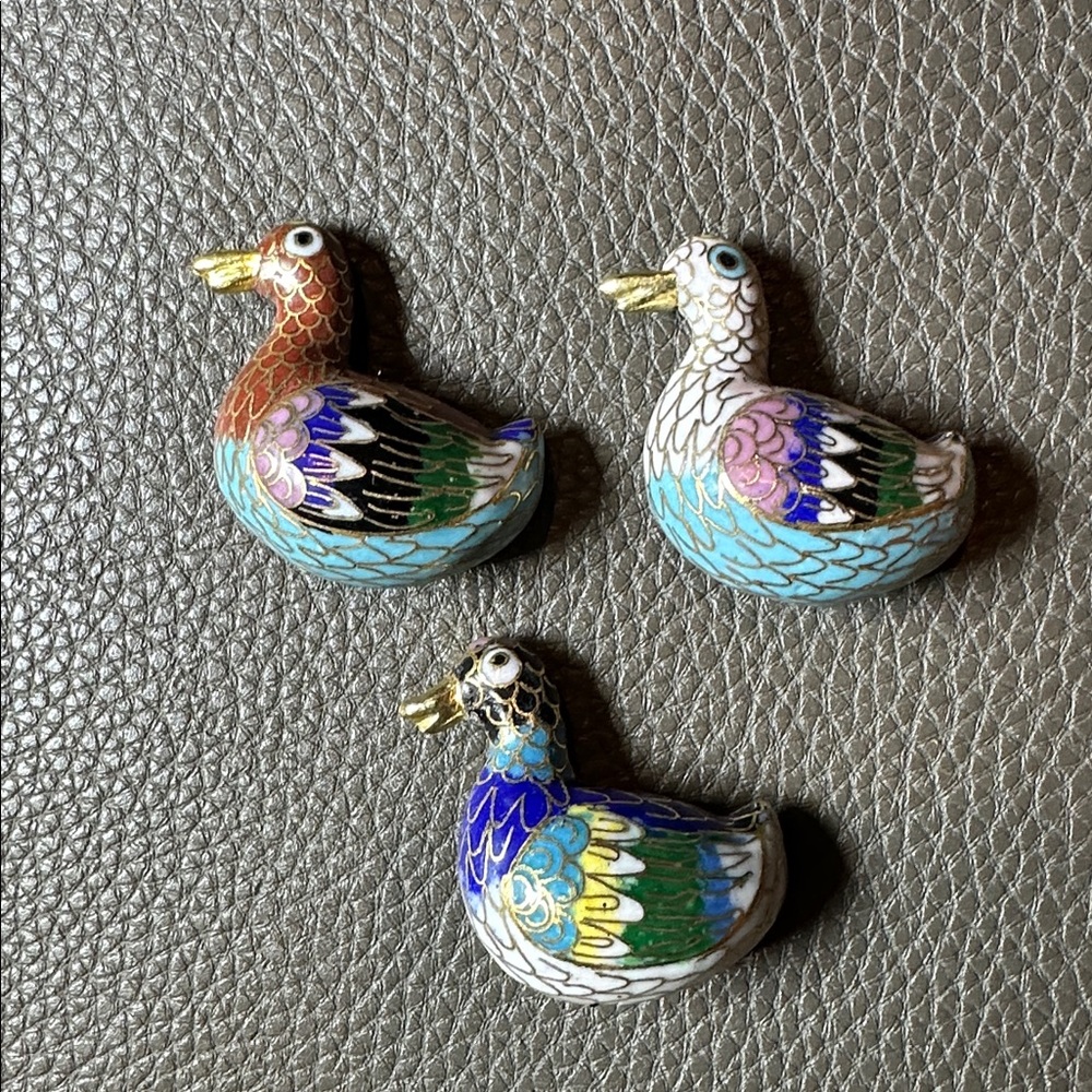 Rare Vintage Cloisonné Duck - Pick 1